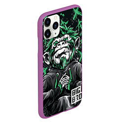 Чехол iPhone 11 Pro матовый Большой братан, цвет: 3D-фиолетовый — фото 2