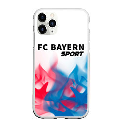 Чехол iPhone 11 Pro матовый БАВАРИЯ Sport Пламя, цвет: 3D-белый