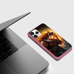 Чехол iPhone 11 Pro матовый MALENIA - МАЛЕНИЯ ELDEN RING ЕЛДЕН РИНГ, цвет: 3D-малиновый — фото 2