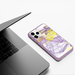 Чехол iPhone 11 Pro матовый Розы Дополнение Коллекция Get inspired! 788-r1, цвет: 3D-сиреневый — фото 2