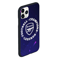 Чехол iPhone 11 Pro матовый Arsenal Легенды Чемпионы, цвет: 3D-черный — фото 2
