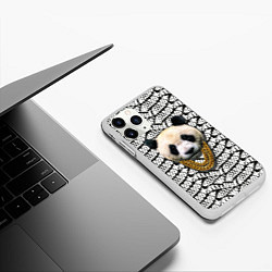 Чехол iPhone 11 Pro матовый Panda Look, цвет: 3D-белый — фото 2