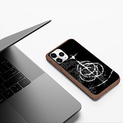 Чехол iPhone 11 Pro матовый КОЛЬЦА ЭЛДЕНА, цвет: 3D-коричневый — фото 2
