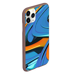 Чехол iPhone 11 Pro матовый Abstraction Fashion 2037, цвет: 3D-коричневый — фото 2