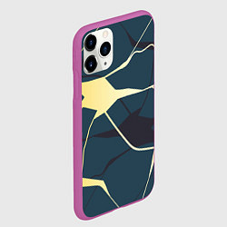 Чехол iPhone 11 Pro матовый Молния Разводы, цвет: 3D-фиолетовый — фото 2