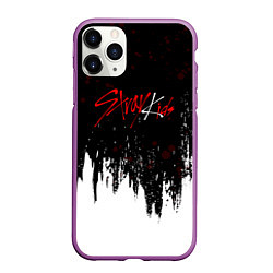 Чехол iPhone 11 Pro матовый Stray kids - changbin, цвет: 3D-фиолетовый