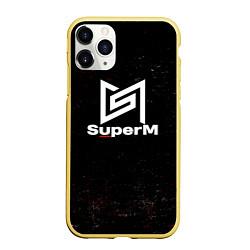 Чехол iPhone 11 Pro матовый Superm мелкие брызги красок, цвет: 3D-желтый