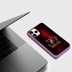 Чехол iPhone 11 Pro матовый Maneskin on Spotify, цвет: 3D-фиолетовый — фото 2