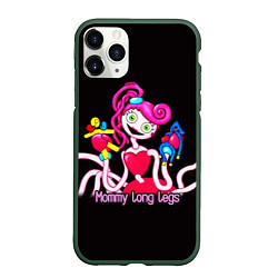 Чехол iPhone 11 Pro матовый POPPY PLAYTIME Mommy long legs, цвет: 3D-темно-зеленый