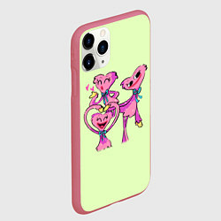 Чехол iPhone 11 Pro матовый POPPY PLAYTIME - KISSY MISSY - МИЛАЯ КИССИ МИССИ, цвет: 3D-малиновый — фото 2