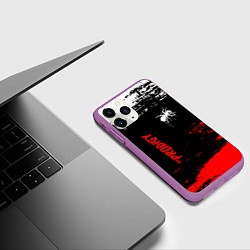 Чехол iPhone 11 Pro матовый The prodigy : дарование, цвет: 3D-фиолетовый — фото 2