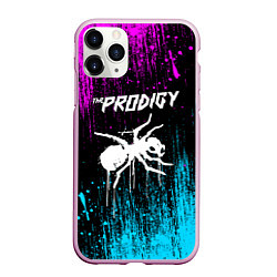 Чехол iPhone 11 Pro матовый The prodigy neon, цвет: 3D-розовый