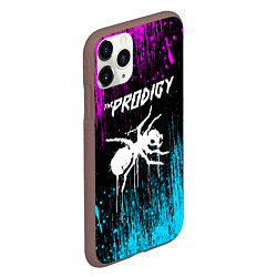 Чехол iPhone 11 Pro матовый The prodigy neon, цвет: 3D-коричневый — фото 2