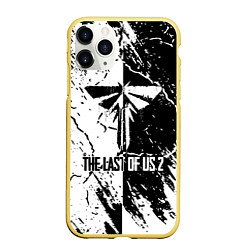 Чехол iPhone 11 Pro матовый The last of us 2 - ЧЁРНО БЕЛЫЙ, цвет: 3D-желтый