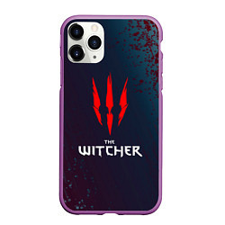 Чехол iPhone 11 Pro матовый THE WITCHER - ВЕДЬМАК КРАСНЫЕ КОГТИ, цвет: 3D-фиолетовый