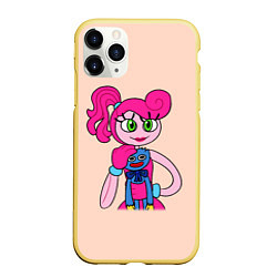 Чехол iPhone 11 Pro матовый POPPY PLAYTIME - Mommy long legs and Haggy Waggy, цвет: 3D-желтый