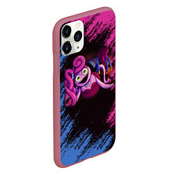 Чехол iPhone 11 Pro матовый POPPY PLAYTIME Mommy long legs and Haggy Waggy, цвет: 3D-малиновый — фото 2