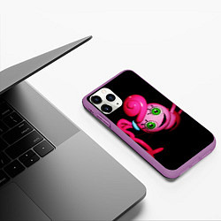 Чехол iPhone 11 Pro матовый POPPY PLAYTIME - Mommy long legs - Мама длинные но, цвет: 3D-фиолетовый — фото 2