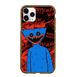 Чехол iPhone 11 Pro матовый ХАГГИ ВАГГИ - HUGGY WUGGY - СИНИЙ МОНСТР, цвет: 3D-коричневый