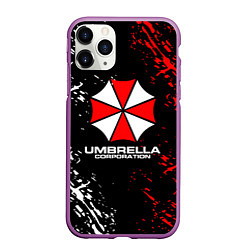 Чехол iPhone 11 Pro матовый Umbrella Corporation Resident Evil, цвет: 3D-фиолетовый