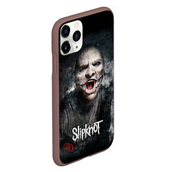 Чехол iPhone 11 Pro матовый Slipknot - The Gray Chapter - Corey Taylor, цвет: 3D-коричневый — фото 2