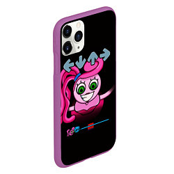 Чехол iPhone 11 Pro матовый POPPY PLAYTIME - Mommy long legs Мама длинные ноги, цвет: 3D-фиолетовый — фото 2