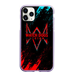 Чехол iPhone 11 Pro матовый Watch Dogs 2 watch dogs: legion, цвет: 3D-светло-сиреневый