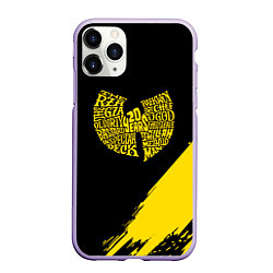 Чехол iPhone 11 Pro матовый Wu-tang clan логотип, цвет: 3D-светло-сиреневый