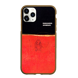 Чехол iPhone 11 Pro матовый Radiohead - Amnesiac, цвет: 3D-коричневый