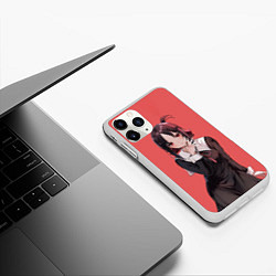 Чехол iPhone 11 Pro матовый Стеснительная Кагуя, цвет: 3D-белый — фото 2