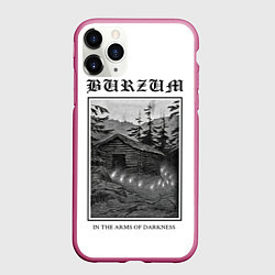 Чехол iPhone 11 Pro матовый In the arms of darkness - Burzum, цвет: 3D-малиновый