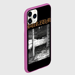 Чехол iPhone 11 Pro матовый Burzum cockroaches, цвет: 3D-фиолетовый — фото 2