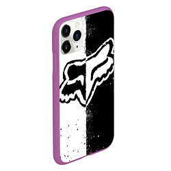 Чехол iPhone 11 Pro матовый FOX MOTOCROSS - ФОКС МОТОКРОСС, цвет: 3D-фиолетовый — фото 2
