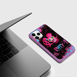 Чехол iPhone 11 Pro матовый Mommy Poppy Playtime, цвет: 3D-фиолетовый — фото 2