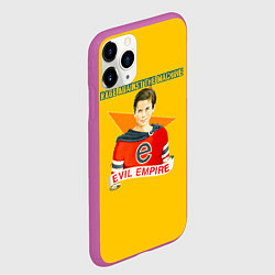 Чехол iPhone 11 Pro матовый Evil Empire - Rage Against the Machine, цвет: 3D-фиолетовый — фото 2