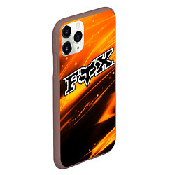 Чехол iPhone 11 Pro матовый FOX RACING - ФОКС СИЯНИЕ, цвет: 3D-коричневый — фото 2