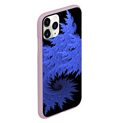 Чехол iPhone 11 Pro матовый Абстрактный морозный узор Abstract frost pattern, цвет: 3D-розовый — фото 2