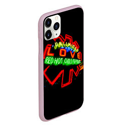 Чехол iPhone 11 Pro матовый Unlimited Love - Red Hot Chili Peppers, цвет: 3D-розовый — фото 2