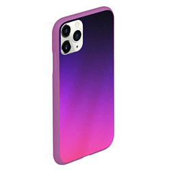 Чехол iPhone 11 Pro матовый Розовофиолетовый градиент, цвет: 3D-фиолетовый — фото 2