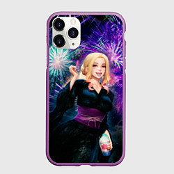 Чехол iPhone 11 Pro матовый МАРИН КИТАГАВА ПРАЗДНИК ФЕЙВЕРКОВ, цвет: 3D-фиолетовый