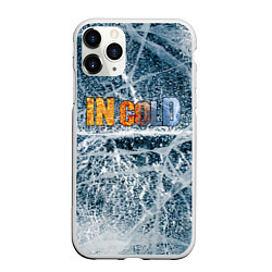 Чехол iPhone 11 Pro матовый IN COLD horizontal logo with ice, цвет: 3D-белый