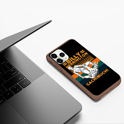 Чехол iPhone 11 Pro матовый Борьба Гачимучи, цвет: 3D-коричневый — фото 2