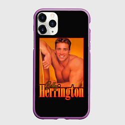 Чехол iPhone 11 Pro матовый Billy Herrington Aniki Билли, цвет: 3D-фиолетовый