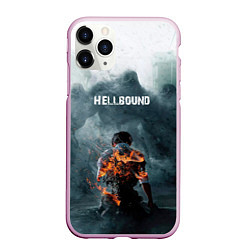 Чехол iPhone 11 Pro матовый Зов ада - hellbound, цвет: 3D-розовый