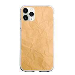 Чехол iPhone 11 Pro матовый Cream paper, цвет: 3D-белый