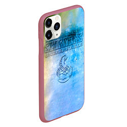 Чехол iPhone 11 Pro матовый Unbreakable - Scorpions, цвет: 3D-малиновый — фото 2