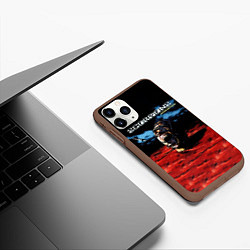 Чехол iPhone 11 Pro матовый Acoustica - Scorpions, цвет: 3D-коричневый — фото 2