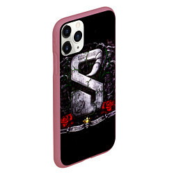 Чехол iPhone 11 Pro матовый Sting in the Tail - Scorpions, цвет: 3D-малиновый — фото 2