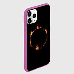 Чехол iPhone 11 Pro матовый Знак тьмы из Dark Souls, цвет: 3D-фиолетовый — фото 2