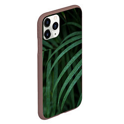 Чехол iPhone 11 Pro матовый Камуфляж-тропики, цвет: 3D-коричневый — фото 2